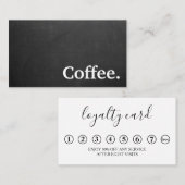 Moderne, minimalistische zwarte-kleurenkaart visitekaartje (Voorkant / Achterkant)