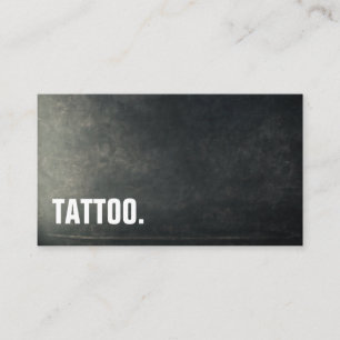 Moderne Minimalistische Zwarte Schoolbord Tattoo P Visitekaartje
