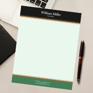 Moderne minimalistische zwarte strepen notitieblok