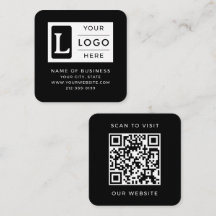 Moderne Minimalistische Zwarte Vierkante QR-code A
