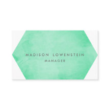Moderne Mint Green Waterverf Bright Chic