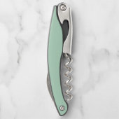 Moderne Mint Groene Kurkentrekker – Wijnliefhebber (Achterkant)