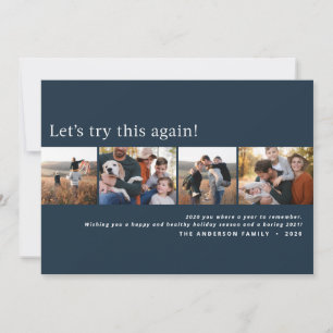 Moderne, minuscule, grappige kerstfeestdagen aankondiging