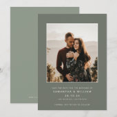 Moderne mix & match minimalistische foto save the date (Voorkant / Achterkant)