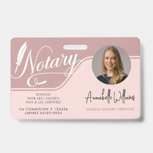 Moderne mobiele bewegende foto badge (Front)