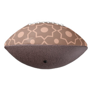 Moderne Mocha Mousse Stoffige Roze Geometrische Vo American Football