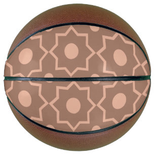 Moderne Mocha Mousse Stoffige Roze Geometrische Vo Basketbal