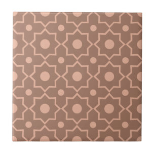 Moderne Mocha Mousse Stoffige Roze Geometrische Vo Tegeltje