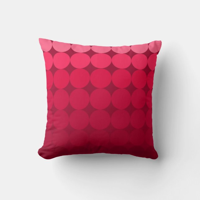 Moderne Mod moyen-siècle coussin dégradé pop en ro (Recto)