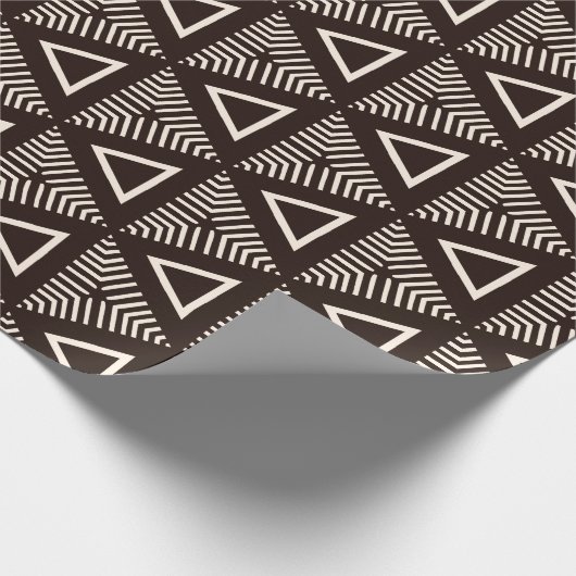 Moderne modder geometrisch ontwerp cadeaupapier (Hoek)