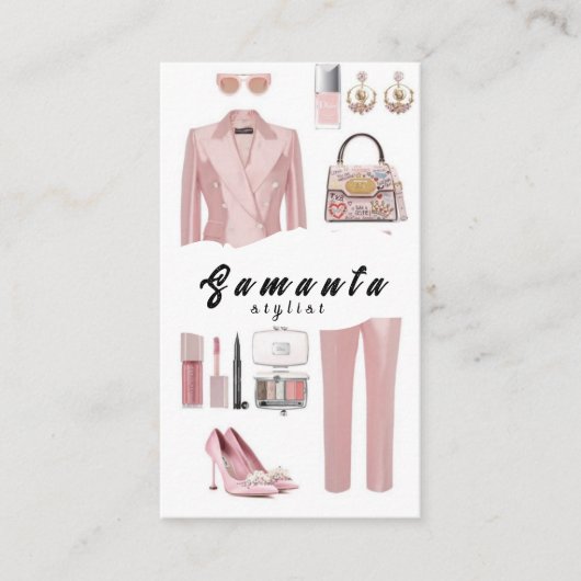 Moderne Mode Stylist Visitekaartjes (Voorkant)