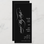 Moderne modèle d'annonce de sauvegarde de date (Devant / Derrière)