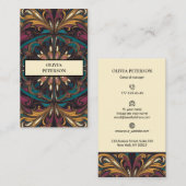 Moderne modèle de carte de visite éditable avec fo (Devant / Derrière)