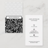 Moderne modèle de carte de visite éditable avec fo (Devant / Derrière)