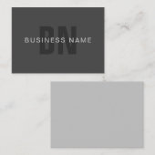 Moderne modèle de conception de monogramme éditabl (Devant / Derrière)