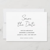 Moderne modèle simple calligraphie noir et blanc (Devant)