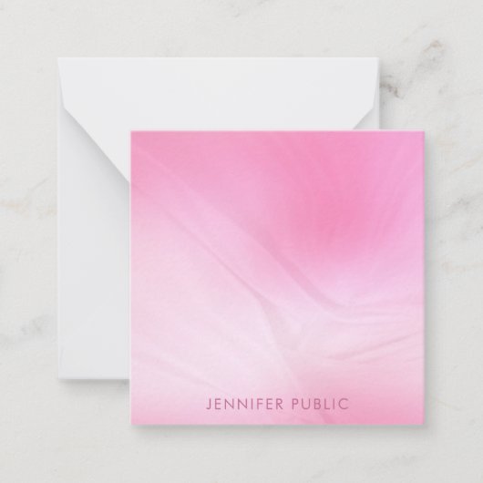 Moderne Modèle simple élégant rose tendance (Devant)