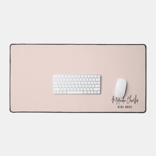 MODERNE MODERNE Nom MINIMAL design solide rose ros (Clavier et souris)