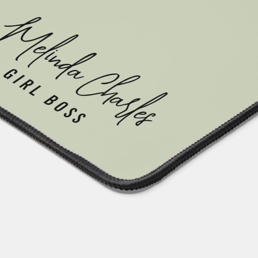 MODERNE MODERNE Nom MINIMAL design solide sauge pâ (Coin)