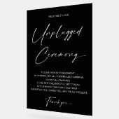 Moderne moderne unplugged ceremonie Acryl teken Bord (Hoek)