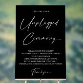 Moderne moderne unplugged ceremonie Acryl teken Bord (Neutraal)