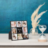 Moderne Moeder 8 Fotocollage Elegant Script Fotoplaat (Insitu)