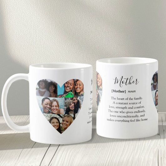 Moderne Moeder Definitie & Hart Foto's Koffiemok