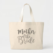Moderne moeder van de Bride Cursive Ombre Grote Tote Bag (Voorkant)