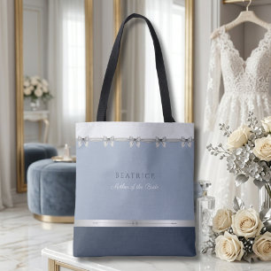 Moderne Moeder van de Bruid Luxe Stofblauw Draagtas