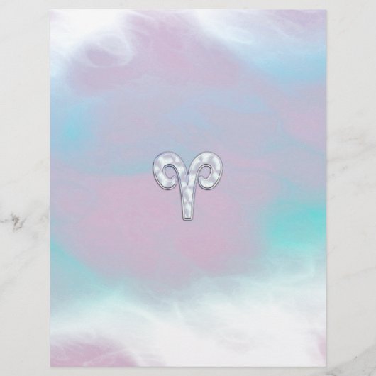 Moderne moeder van parelstijl zodiasymbool (Voorkant)