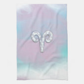 Moderne moeder van parelstijl zodiasymbool theedoek (Verticaal)