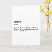 Moderne Moederdag | Definitie van moeder Kaart (Gele Bloem)
