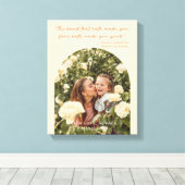 Moderne Moederdag Elegant Arch Fotoquote Canvas Afdruk (Insitu (Houten vloer))