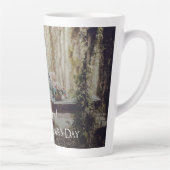 Moderne Moederdag Foto Latte Mok (Rechts)