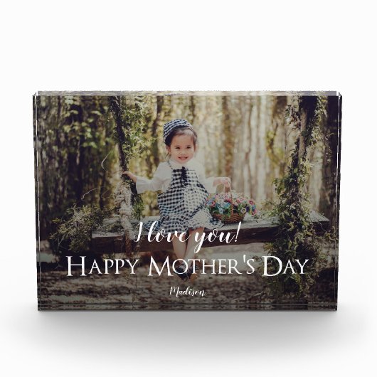 Moderne Moederdag fotoblok (Voorkant)