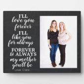 Moderne Moederdag-fotoplaque op aangepast Chalkboa Fotoplaat (Voorkant)