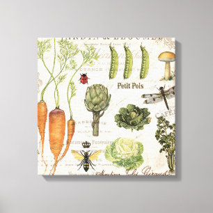 moderne  moestuin canvas afdruk