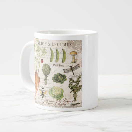 moderne moestuin extra grote mok (Voorkant links)