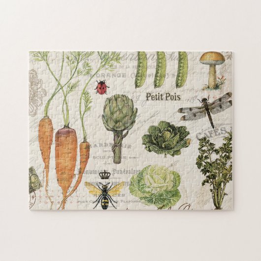 moderne  moestuin legpuzzel (Horizontaal)