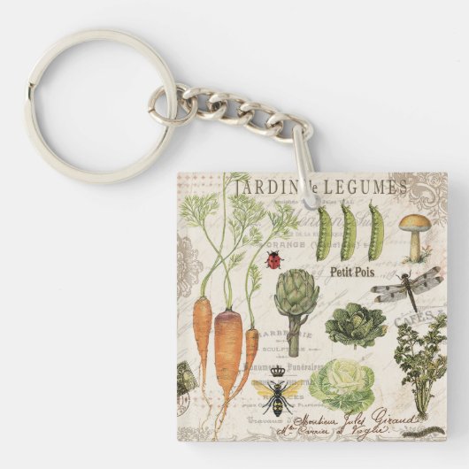 moderne moestuin sleutelhanger (voorkant)