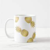 Moderne Mok van Faux Gold Pineapples (Links)