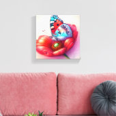 Moderne Mon Papillon en toile étirée (Insitu(Salon))