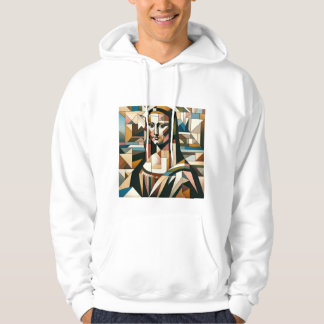 Moderne Mona Lisa Glas-in-lood Stijl T-Shirt