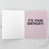 MODERNE MONA SMILE ! CARTE D'ANNIVERSAIRE (Intérieur)