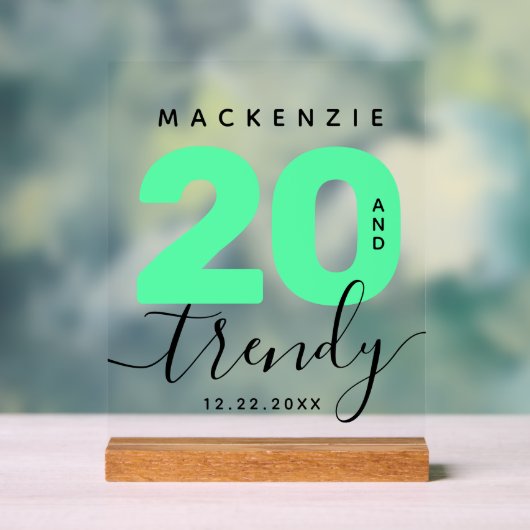 Moderne Monnaie verte 20 et Anniversaire tendance (Neutre)