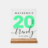 Moderne Monnaie verte 20 et Anniversaire tendance (Recto)
