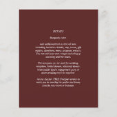 Moderne monochrome all-in-one budget bruiloft (Achterkant)