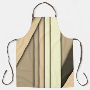 Moderne monochrome tan schort