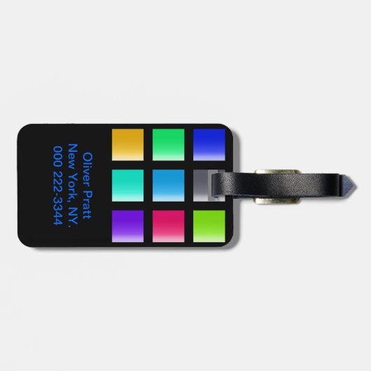 Moderne monogram 22 bagagelabel (Achterkant horizontaal)