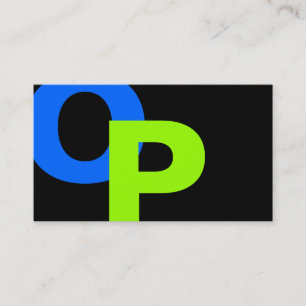 Moderne monogram 22 visitekaartje